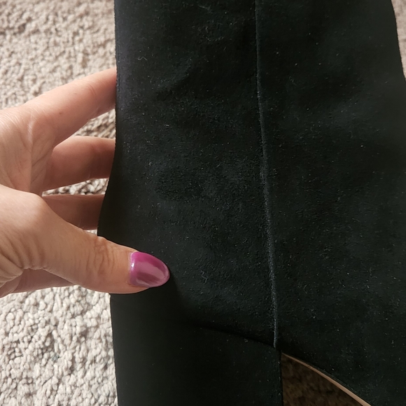 J. Crew Sadie Suede Black Ankle Booties 10 - Picture 4 of 6